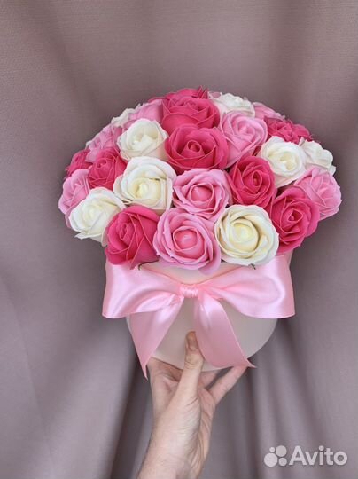 Букет из мыльных роз