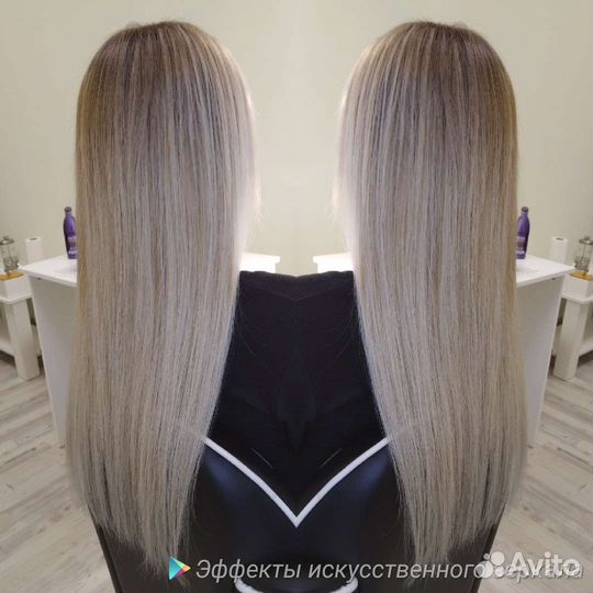 Наращивание волос + окрашивание волос / обучение