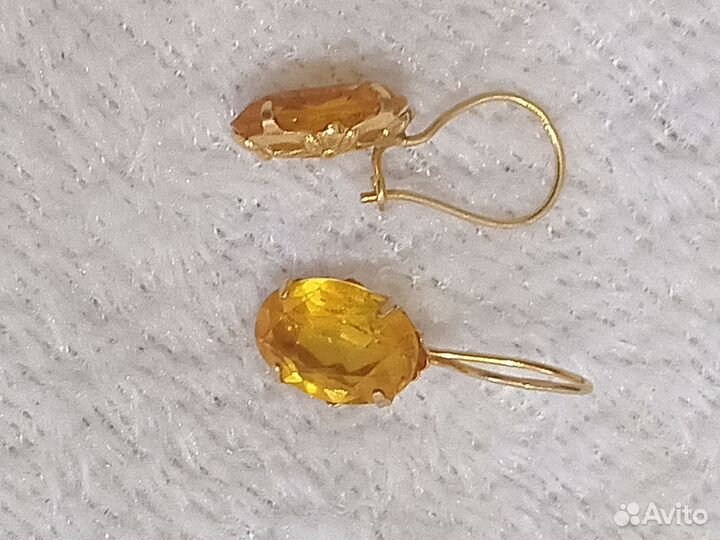 Серьги золотые