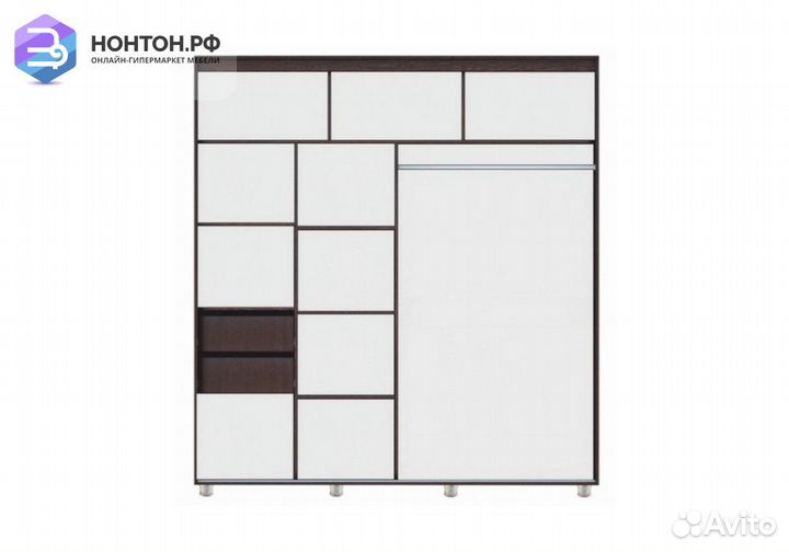 Шкаф-купе Комфорт-12 Прайм венге