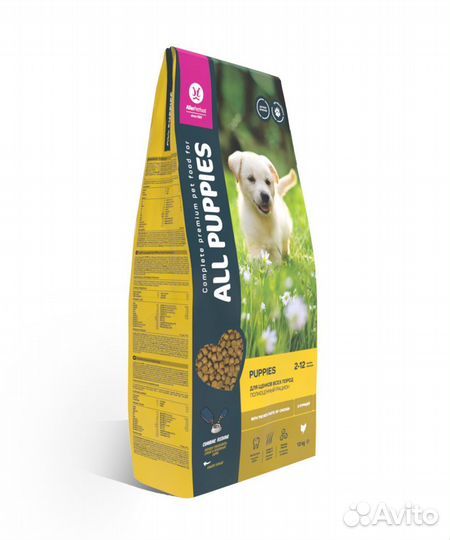 Корм All Dogs полнорационный корм для щенков