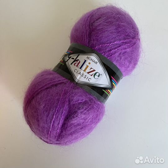 Пряжа Alize mohair classic 260 орхидея