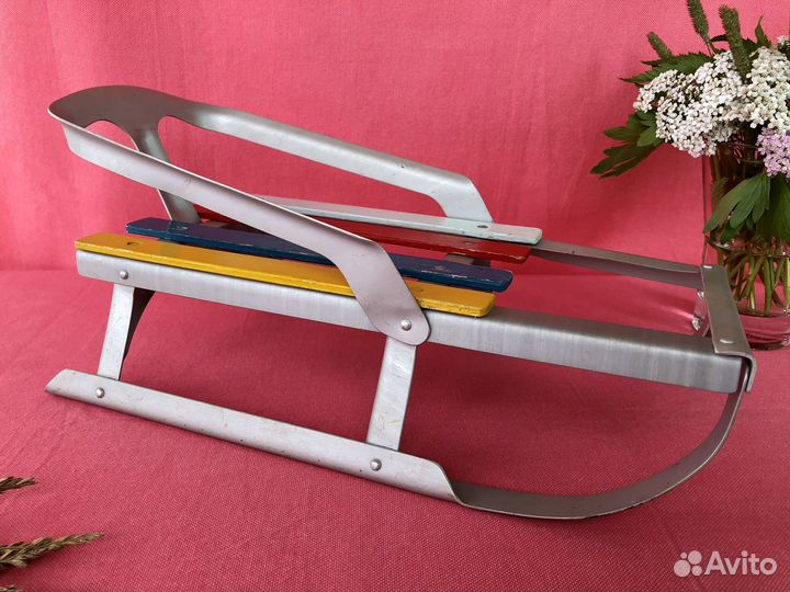 Санки для кукол СССР 80-х гг. Винтажные санки