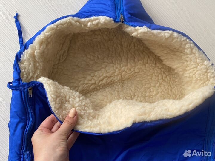 Конверт в коляску зимний на овчине