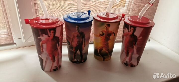 Пластиковые стаканы с Роналду