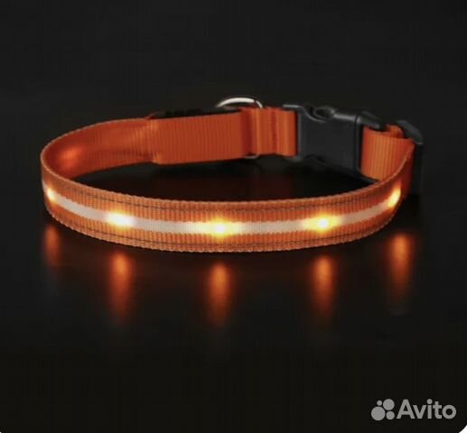Ошейник светящийся для собак новый