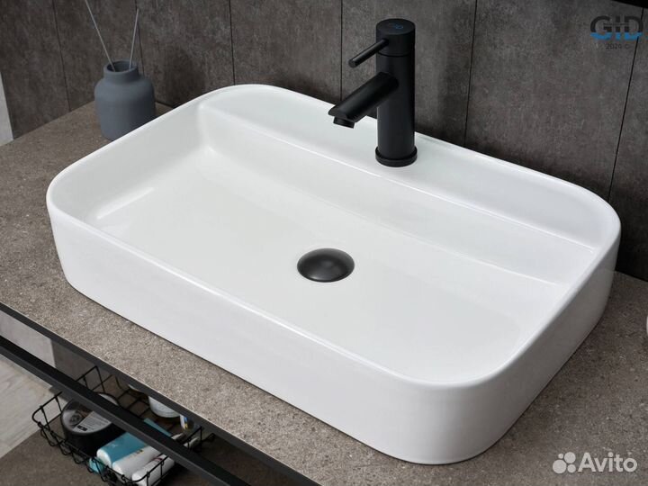 Раковина Gid Geométrico N9660 51232 белая, 60x40x11