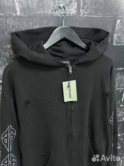 Зип-Худи Balenciaga Paris Moon