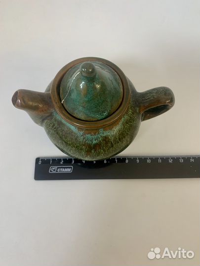 Керамический заварочный чайник мини, антиквариат