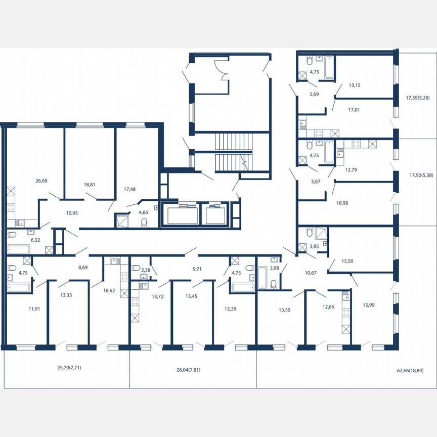 3-к. апартаменты, 84,9 м², 1/5 эт.