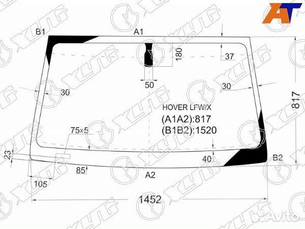 Стекло лобовое great wall hover H5
