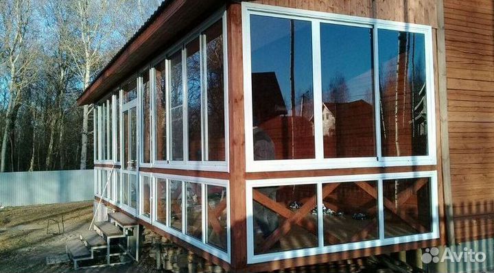 Остекление веранд,террас беседок