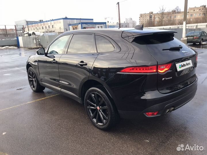 Jaguar F-Pace 2.0 AT, 2017, битый, 170 328 км