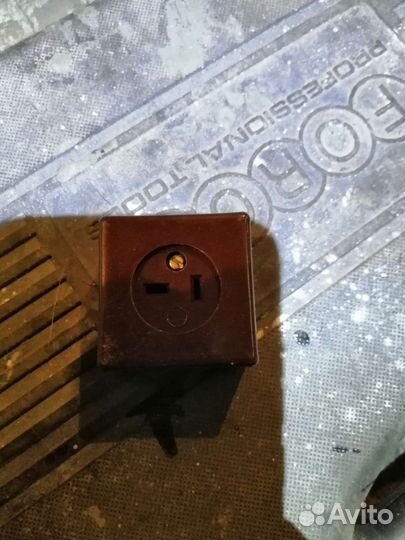 Электровилка, розетка СССР у-87-рб плоские контакт