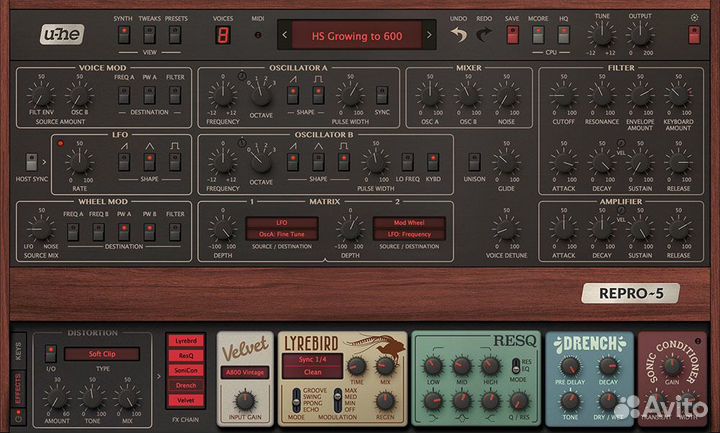 U-HE - repro 1 and 5 (licensed vst/au)