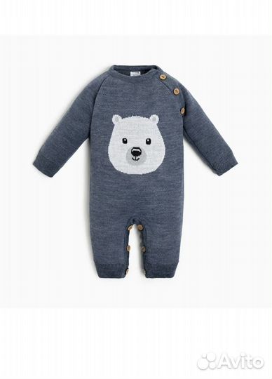 Комбинезон вязаный 74-80