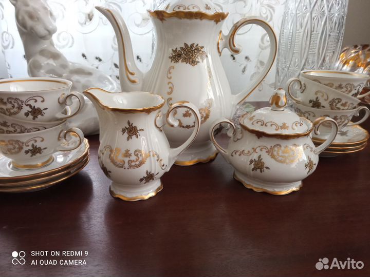 Кофейный сервиз гдр, Райхенбах на 6 персон новые