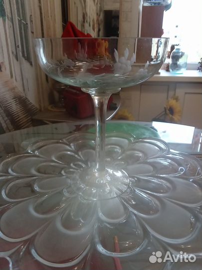 Ваза для варенья, фужеры