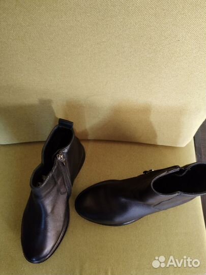Ботинки женские, межсезон. Натуральная кожа. 37р