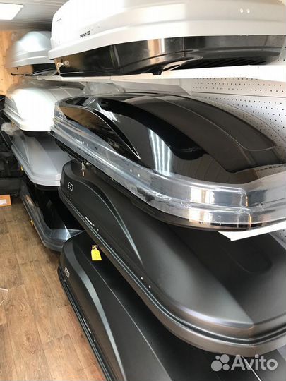 Бокс автомобильный Магнум 420 (серый карбон)