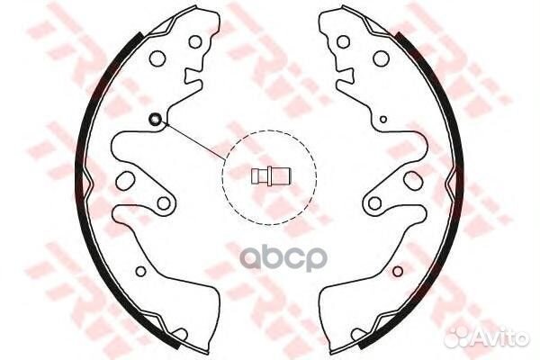 К-т бараб. тормоз. колодок GS8801 TRW