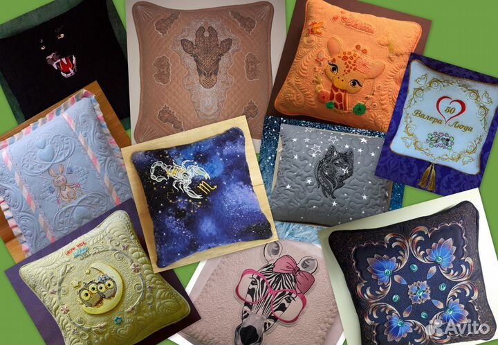 Вышивка, изготовление одежды, подушек, сумок