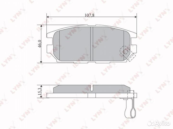 Колодки дисковые lynxauto BD-5517