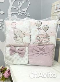 Комплекты в кроватку 17 предметов Сатин