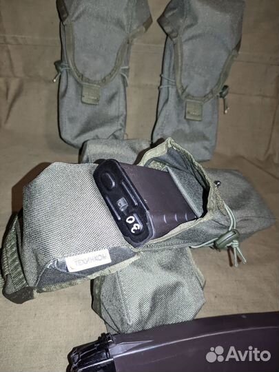 Подсумок на 2 магазина ак (комплект из 4 штук)