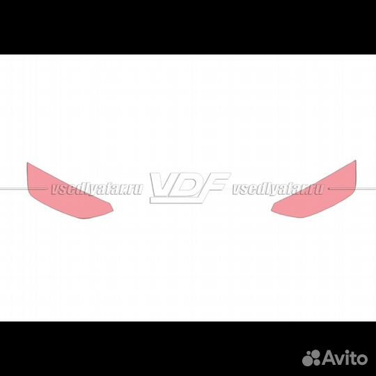 Плёнка для оклейки фар на автомобиле audi A4 (FL 2