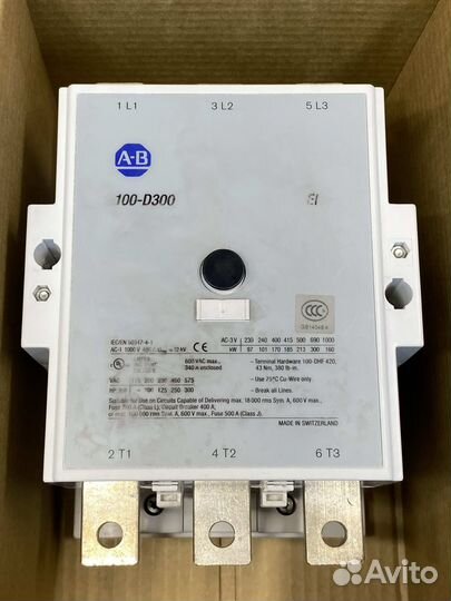 Allen-Bradley 100-D300ED11 Контактор, новый, 1 шт