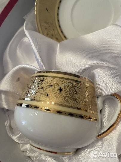 Китайский золотой кофейный сервиз Yamasen Gold