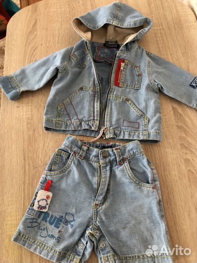 Шорты и ветровка джинсовая