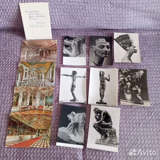 Открытки живопись, скульптура. СССР и ГДР