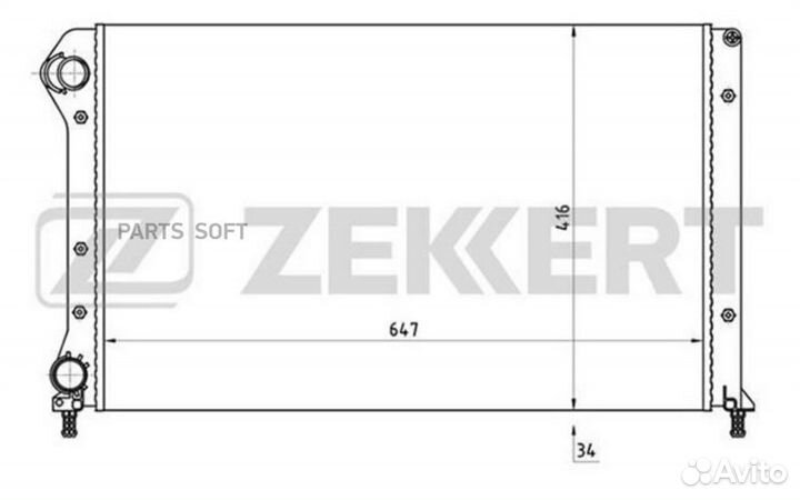 Радиатор охлаждения Фиат Добло Карго 01
