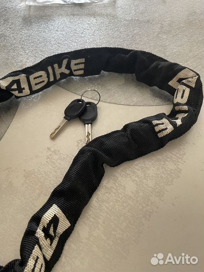 Велозамок противоугонный 4Bike,цепь 6х1000 мм