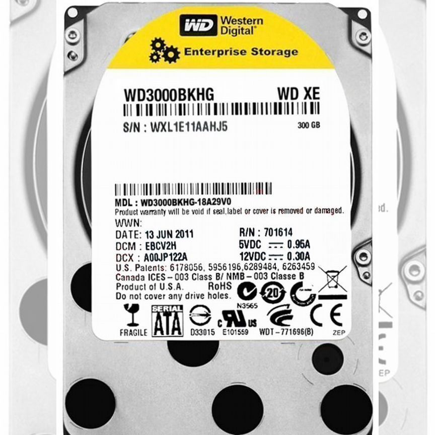 [WD3000BKHG] Жесткий Диск Western Digital 300gb Sas Wd3000bkhg