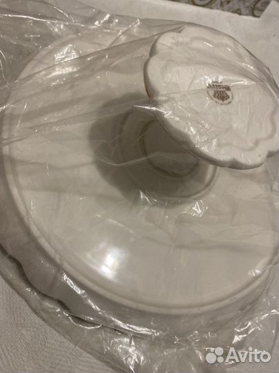 Тортница новая фарфор 29 см