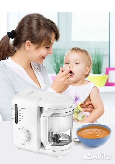 Пароварка блендер kitfort