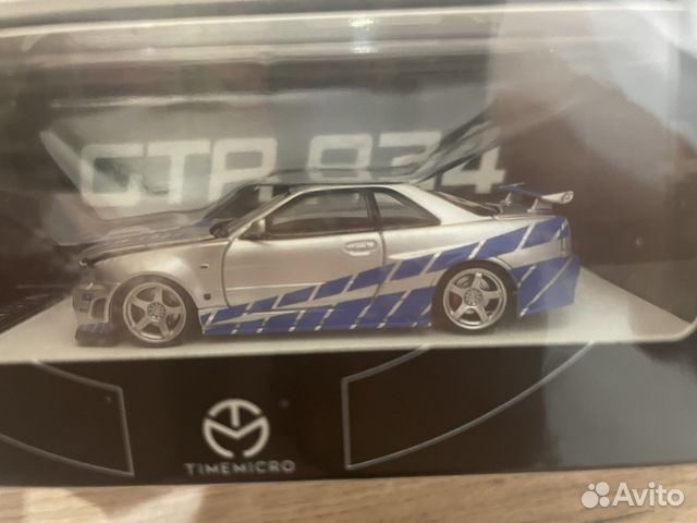Time Micro 1:64 Nissan Skyline GTR R34 Форсаж