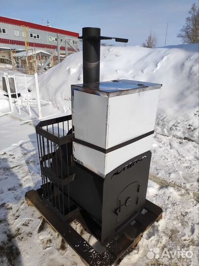 Банная печь Паровозик 600 сетка