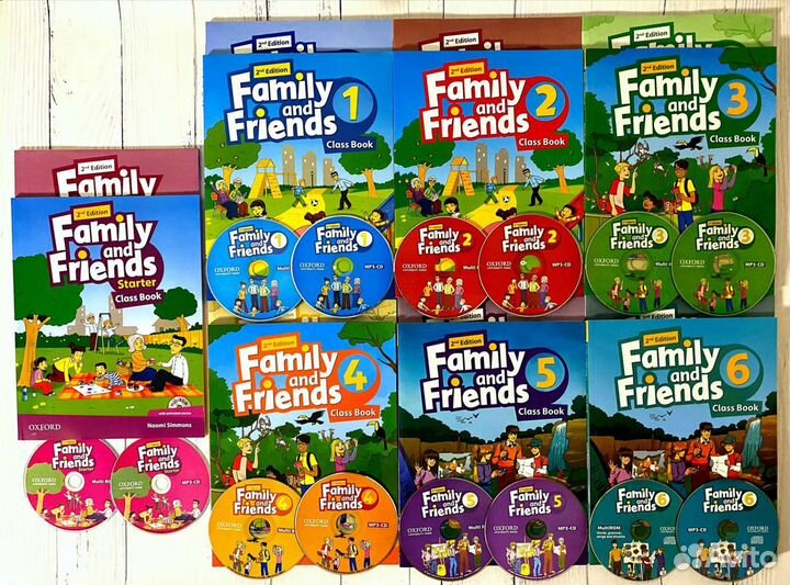 Family and Friends starter,1,2,3,4,5,6, новые