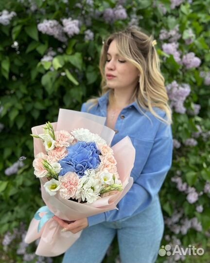 Гортензия букет цветы