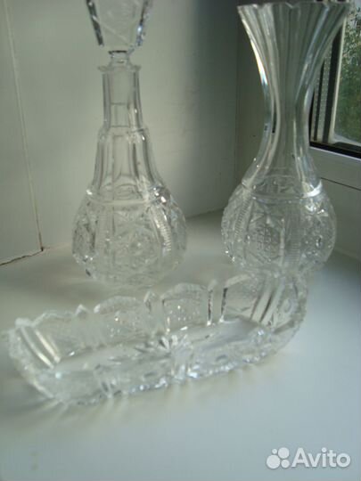 Хрустальный набор для специй