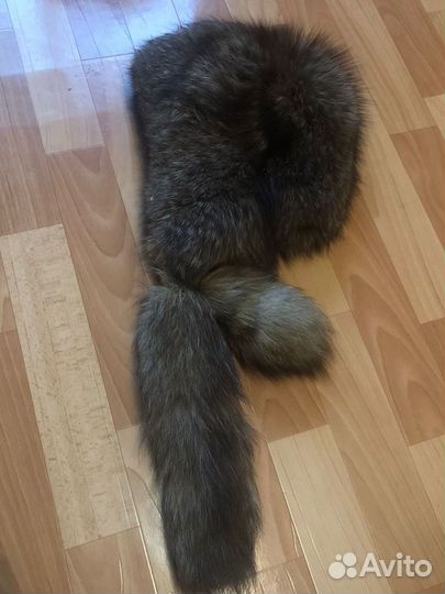 Шапка из чернобурки женская