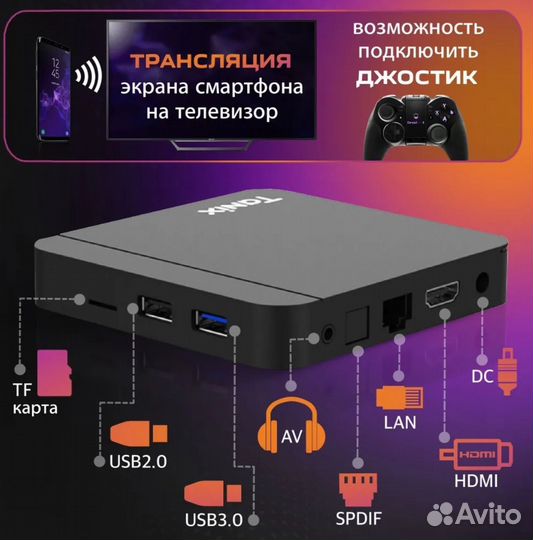Андроид тв Приставка Tanix W2 прошитая