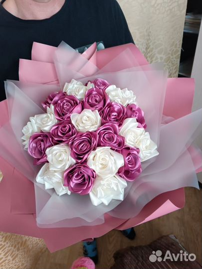 Букет из атласных лент