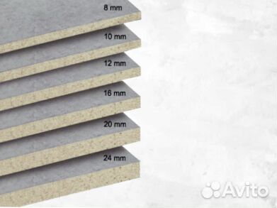 Цементно-стружечная плита 12*1250*2700мм