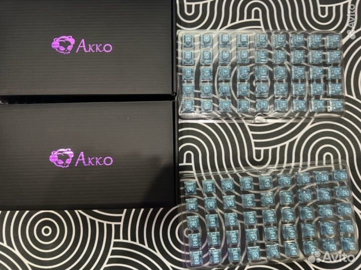 Тактильные свичи akko v3 cream blue pro