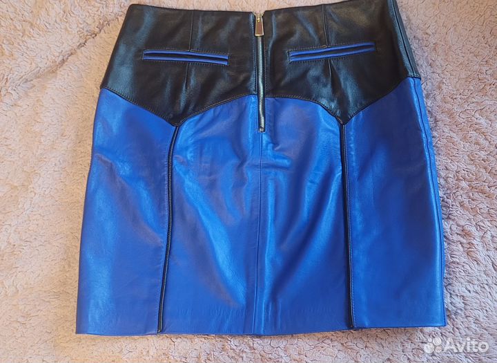 Кожаная юбка натуральная